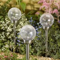 See more information about the Stainless Steel Crackle Glass Solar Light